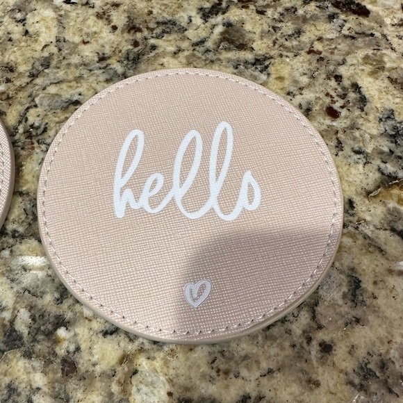 Miss to Mrs Leather Coaster Set - Picture 4 of 7